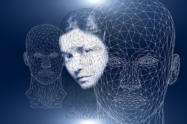 stock image showing abstract depictions of human heads